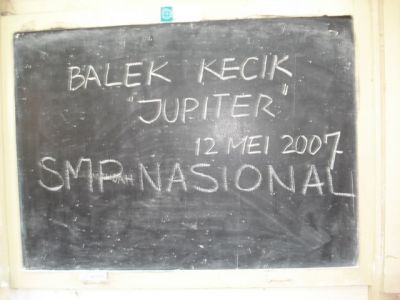 Jupiterers balek kecik di Plaju.
