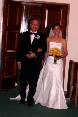 I walk her on the isle, my heart beat run so fast, but I have to let her go.... I love you Risa
