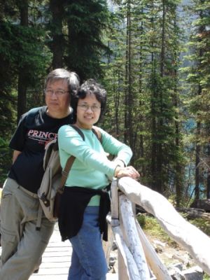Dengan Riris di Lake O'Hara
